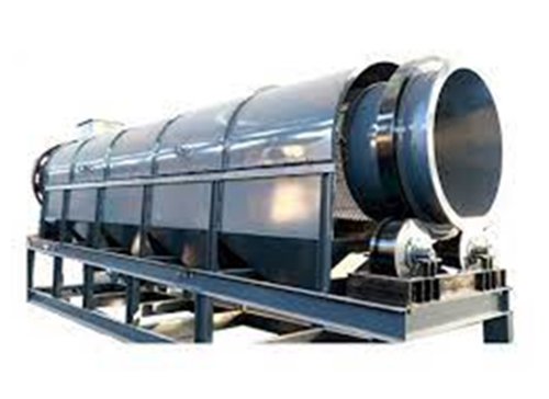 Rotary screening equipment with steel feed and support frame