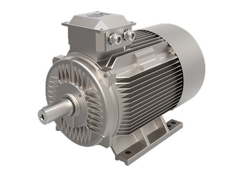 Industrial electric motor used in material-handling equipment