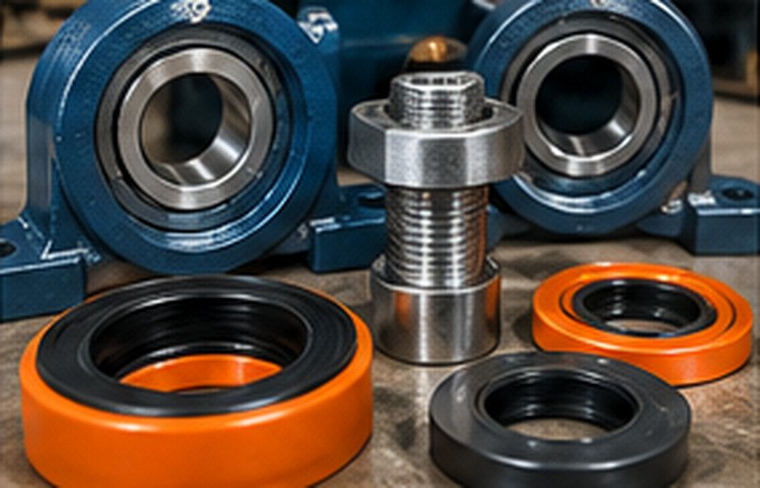 Pillow-block bearings used in conveyor maintenance